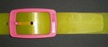 GELB UND PINK KUNSTSTOFFGURT
