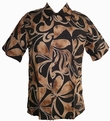 KALAKAUA - ORIGINAL HAWAIIHEMD - KUNIA - SCHWARZ/BRAUN
