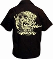 TIKI VOLCANO - WORKER SHIRT - SCHWARZ
