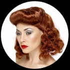 Pin Up Girl Per�cke Rotbraun