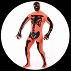 Morphsuit - Skelett orange - Ganzk�rperanzug