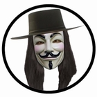 V WIE VENDETTA MASKE - ANONYMOUS - GUY FAWKES