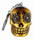 CANDY SKULLS LED KEYCHAIN GOLD - Coolstuff - Candy Skulls - Key Rings