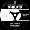 1 x KING COLEMAN - BLACK BOTTOM BLUES