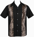 STEADY CLOTHING BOWLING HEMD  - LEOPARD PANEL - Kleid - Steady Clothing - Bowling Hemden