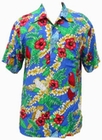 HAWAII HEMD - ISLAND SHIRT - BLAU - SHIRT