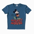 LOGOSHIRT - MICKEY MOUSE SHIRT SCHRIFTZUG- STONE BLUE - Shirts - Logoshirt - Men