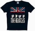 LOGOSHIRT - THE BEATLES SHIRT UNION JACK - BLACK - Shirts - Logoshirt - Men