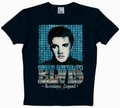 LOGOSHIRT - ELVIS SHIRT  - AMERICAN LEGEND - BLACK