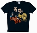 LOGOSHIRT - STAR TREK SHIRT  - SPOCK & KIRK - BLACK - Shirts - Logoshirt - Men