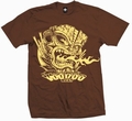 1 x TIKI VOLCANO - SHIRT - BRAUN
