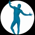 1 x K�RPERANZUG - BODYSUIT - BLAU