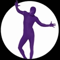 1 x K�RPERANZUG - BODYSUIT - VIOLETT