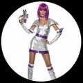 SPACE GIRL KOST�M - WELTRAUM KADETTIN SILBER