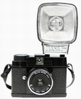 3 x LOMOGRAPHY DIANA MINI FLASH KAMERA - SCHWARZ - PETITE NOIRE