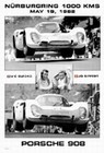 PORSCHE 908 N�RBURGRING 1000 KM 1968, VIC ELFORD, JO SIFFERT