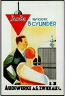 AUDI 8-ZYLINDER WERBUNG POSTER - Plakate - Classic - Cars
