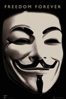 V FOR VENDETTA POSTER MASKE FREEDOM FOREVER - Filmplakate