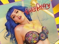 KATY PERRY POSTER CALIFORNIA GURLS BLUE HAIR - Musikposter
