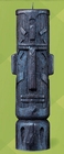 1 x TIKI KERZE TIKI KAPU KAI - KANDY FLAKE BLAU