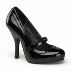 CUTIEPIE-02 - BLACK PATENT MARY JANE PUMP