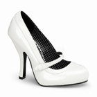 CUTIEPIE-02 - WHITE PATENT MARY JANE PUMP