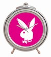 PLAYBOY CHROM WECKER PINK